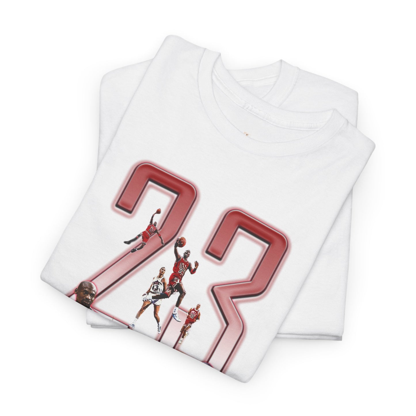 Michael Jordan Unisex Heavy Cotton Tee - 23 Basketball Legend Graphic Shirt