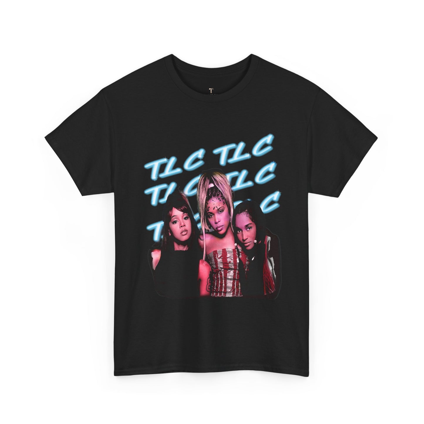Retro TLC Unisex Heavy Cotton Tailor Tee - Nostalgic Music Vibe