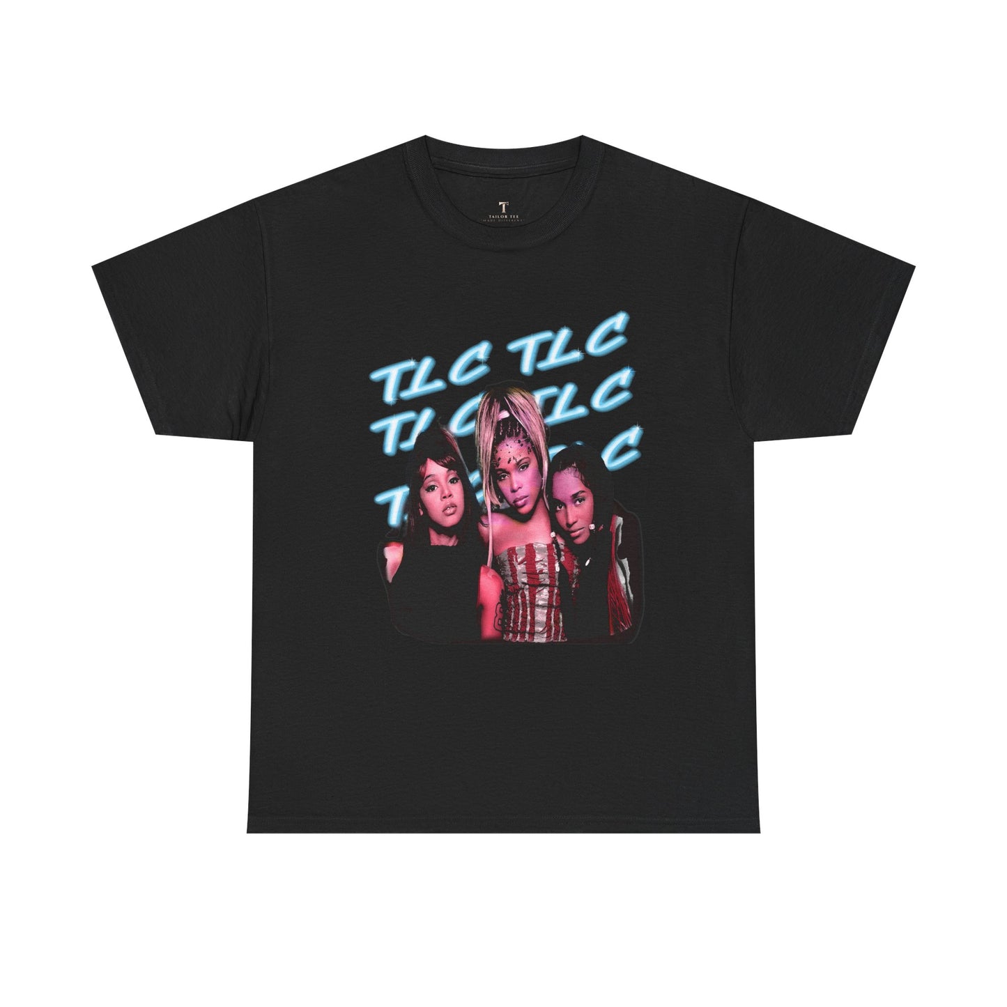 Retro TLC Unisex Heavy Cotton Tailor Tee - Nostalgic Music Vibe