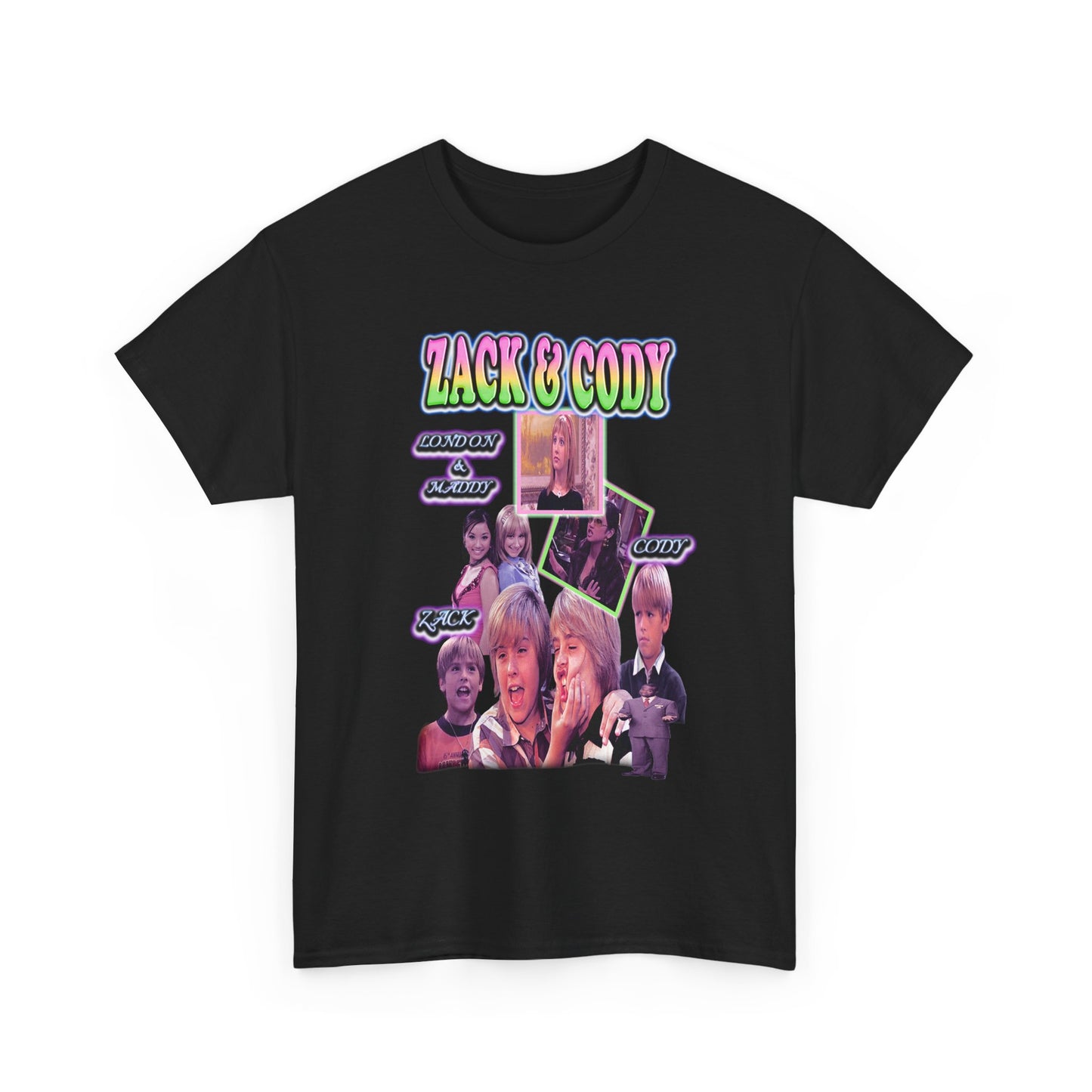Retro Zack & Cody Unisex Heavy Cotton  Tailor Tee - Nostalgic TV T-Shirt for Fans