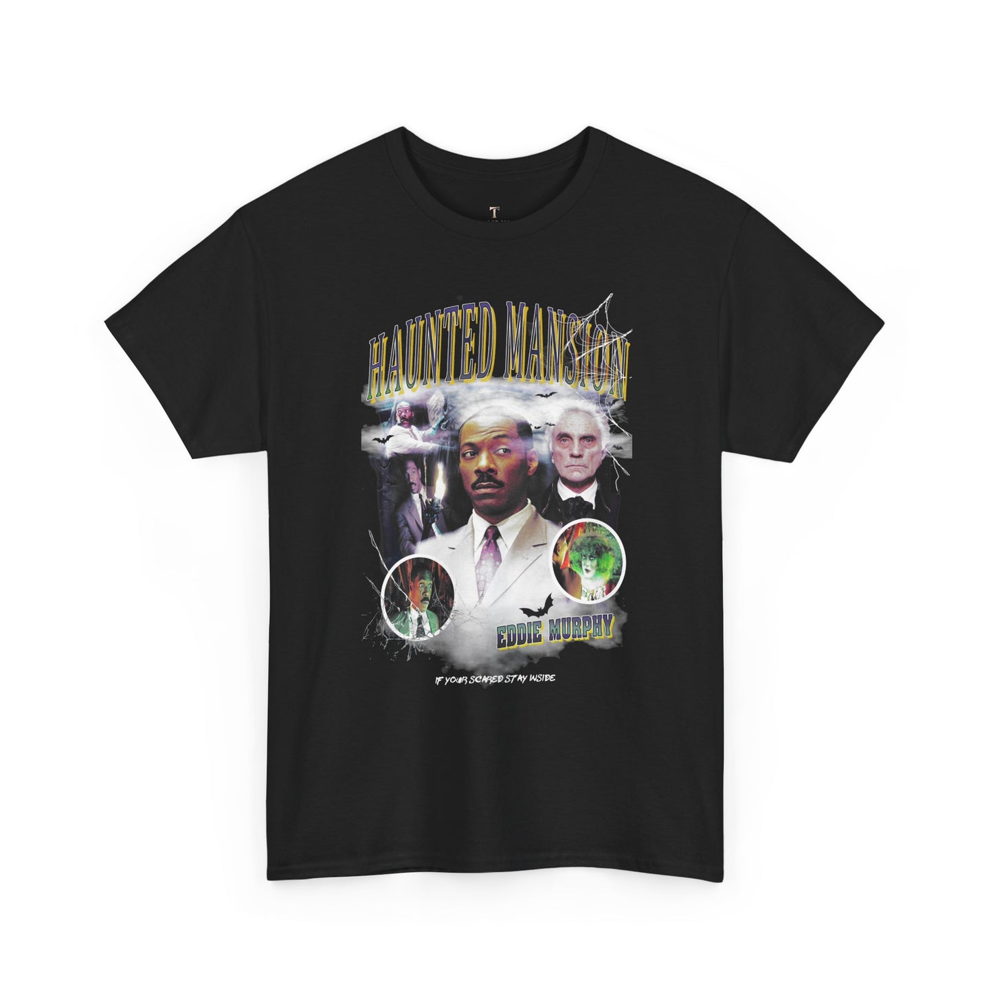 Haunted Mansion Unisex Heavy Cotton Tee - Spooky Vintage Graphic Tee