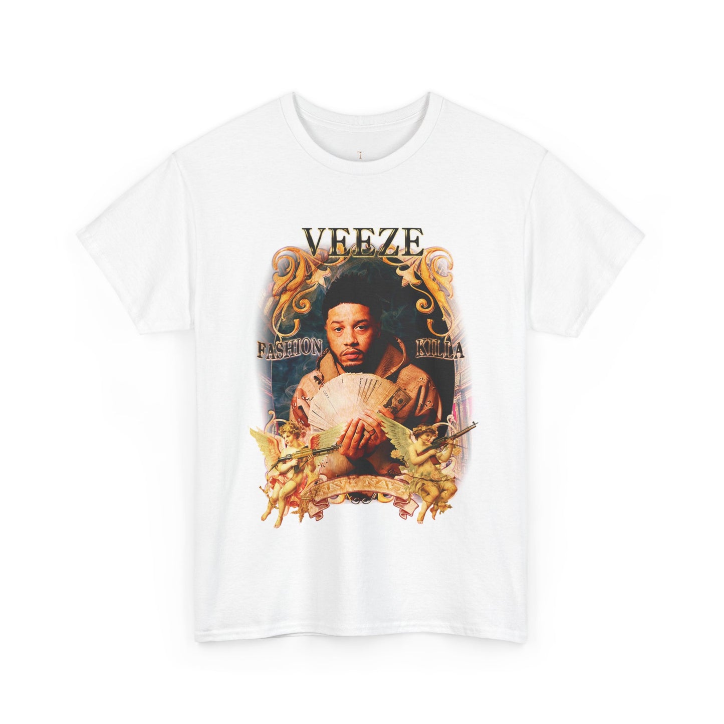 Vintage Style VEEZE Graphic Unisex Heavy Cotton Tee